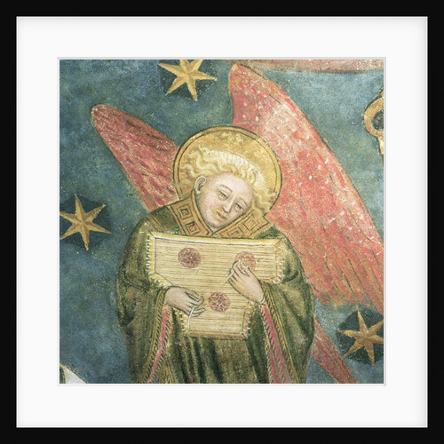 Angel musician playing a psaltery by French School