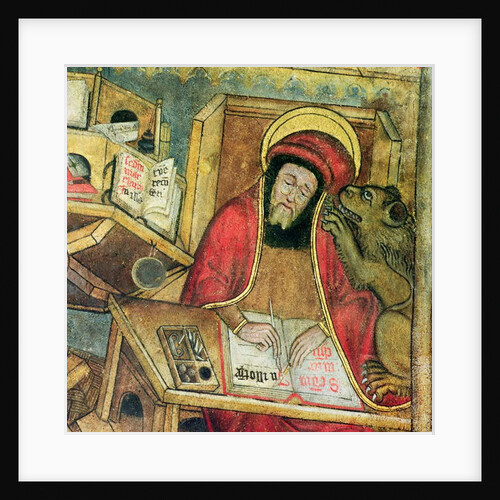 St. Mark writing his gospel by French School