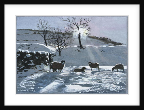 Winter Afternoon at Dentdale, 1991 by John Cooke