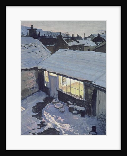 Winter Evening - My Studio by John Cooke