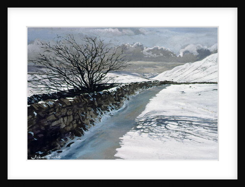Snow Above Barbondale, Barbon, nr Kirby Lonsdale, Cumbria by John Cooke