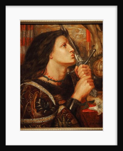 Joan of Arc kissing the scent of delivrance by Dante Gabriel Charles Rossetti