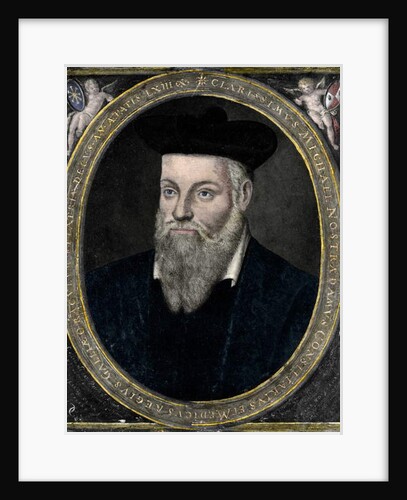 Portrait of Nostradamus, doctor and astrologer francais by French School