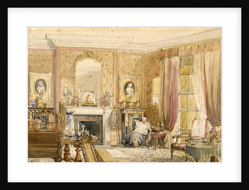 Drawing Room at Bryn Glas, Monmouthshire, 1871 by Julia Mackworth