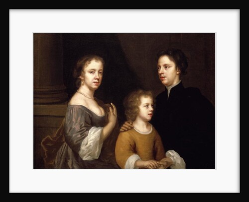 Self Portrait with husband, Charles and son, Bartholomew, c.1659-60 by Mary Beale