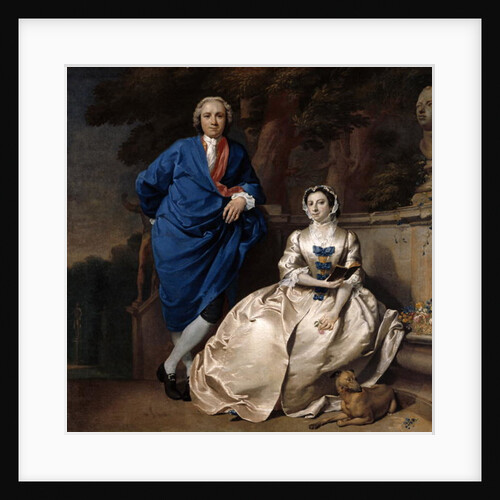 Portrait of George Michael Moser and his wife, Mary Guynier, c.1742 by Carl Marcus Tuscher