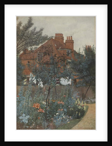 View of a garden in Bedford Park, 1885 by Frederick Hamilton Jackson