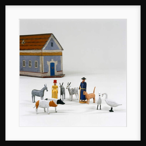Figures in front of a Noah's ark, c.1840 by German School
