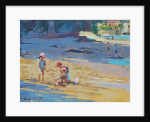 Salcombe Beach, Children by Jennifer Wright