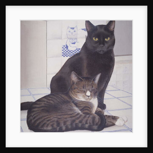 Stray and Daisie in the Kitchen by Joan Freestone