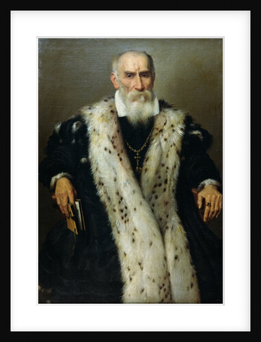 Portrait of a man, possibly Gian Gerolamo Albani, Generale Collaterale of the Venetian Republic by Giovanni Battista Moroni