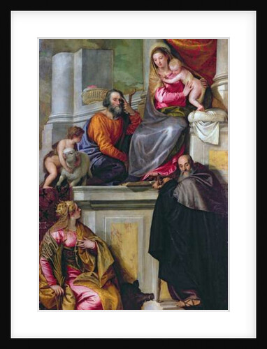 The Holy Family with St. John the Baptist, St. Anthony Abbot and St. Catherine, 1551 by Veronese