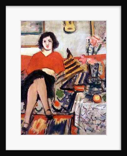 Interior with a Figure by George Leslie Hunter