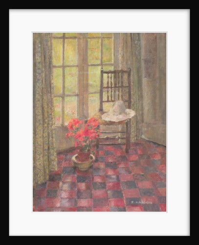 Interior with geranium by Joyce Haddon