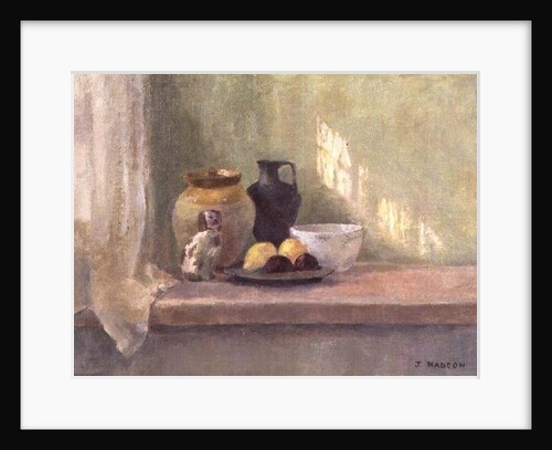 Still life with china dog by Joyce Haddon