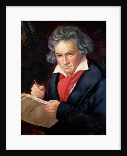 Ludwig van Beethoven Composing his 'Missa Solemnis' by Joseph Carl Stieler (after)