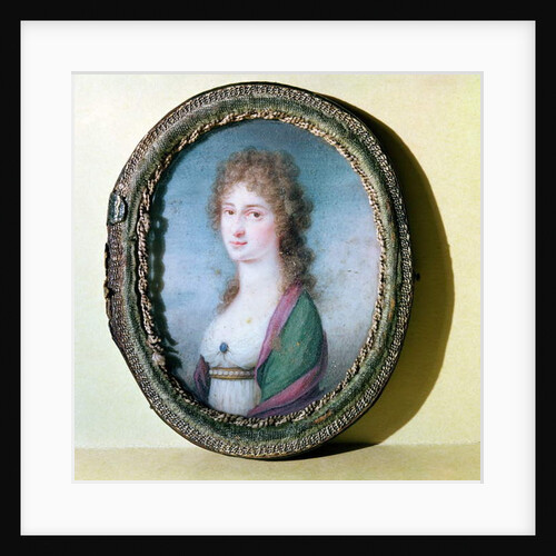 Portrait miniature of Countess Marie Erdody by German School