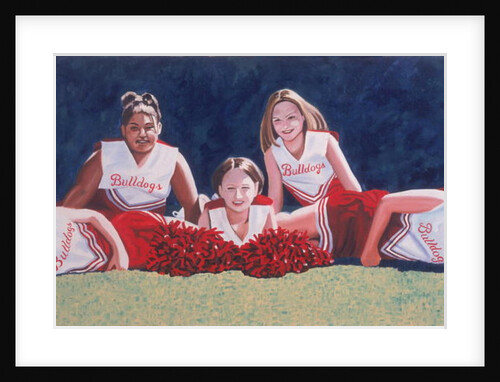 Junior High School Cheerleaders on the Grass, 2003 by Joe Heaps Nelson