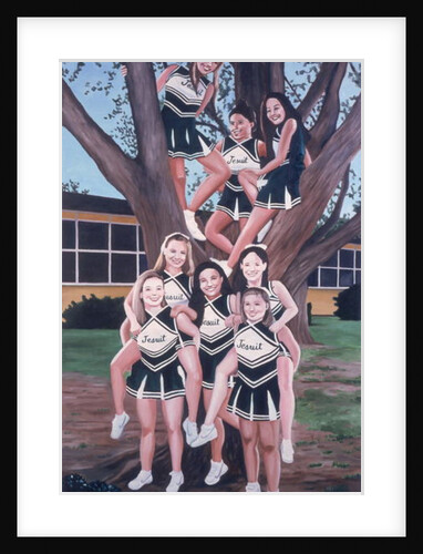 Jesuit Cheerleaders in a Tree, 2002 by Joe Heaps Nelson