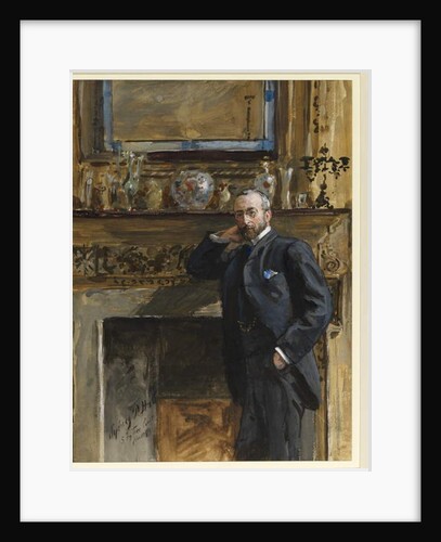 Gentleman in an interior at 5 Fig Tree Court, 1890 by Sydney Prior Hall