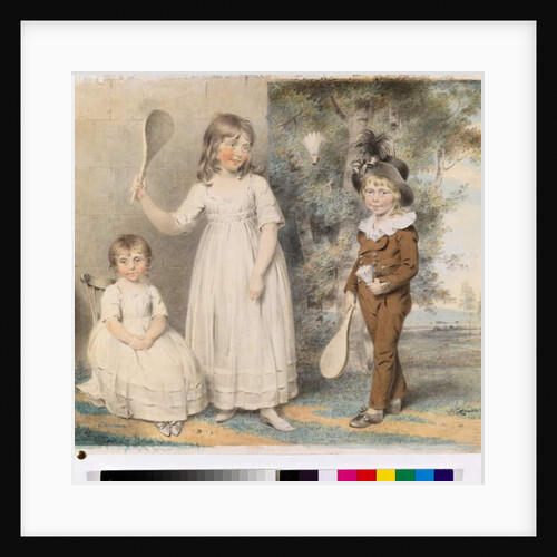 The children of Frederick and Ellen Ray of Abingdon, Berkshire, in a landscape, 1795 by John Downman