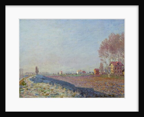 The Plain of Colombes, White Frost, 1873 by Claude Monet