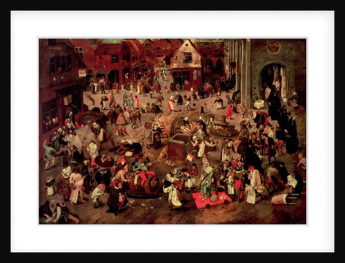 The Clash between Careme and Mardi-Gras by Pieter the Younger Brueghel