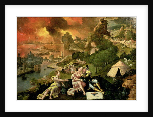 Lot and his Daughters by Lucas van Gassel