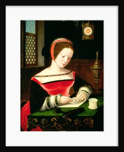 St. Mary Magdalene Writing by Master of the Female Half Lengths
