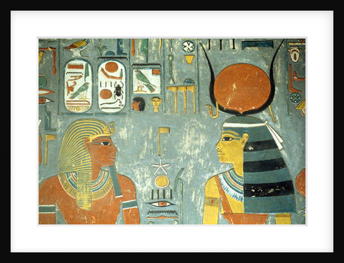 Horemheb and Hathor by Egyptian 18th Dynasty