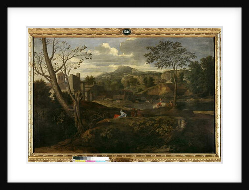 Ideal landscape, 17th century by Nicolas Poussin