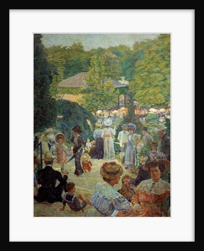 The Parc Montsouris from the kiosk has music in 1900 by Ludovic Vallee