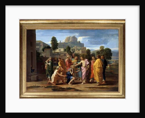 The blind of Jericho or the Christ waging the blind, 1650 by Nicolas Poussin