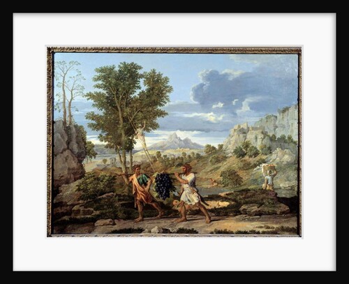 Autumn or the bunch of grapes brought back from the promised land, 1660 by Nicolas Poussin