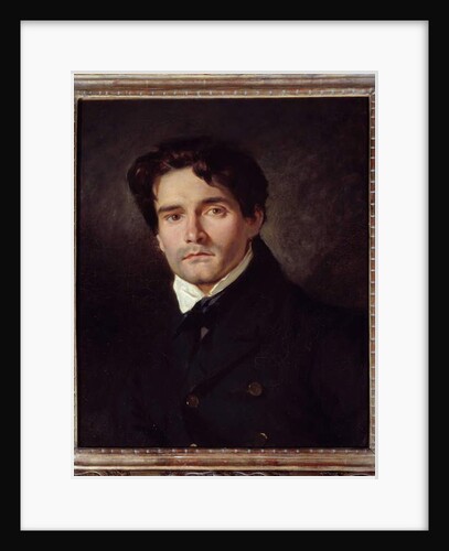 Portrait Of The Painter Louis Riesener, 1835 by Ferdinand Victor Eugene Delacroix
