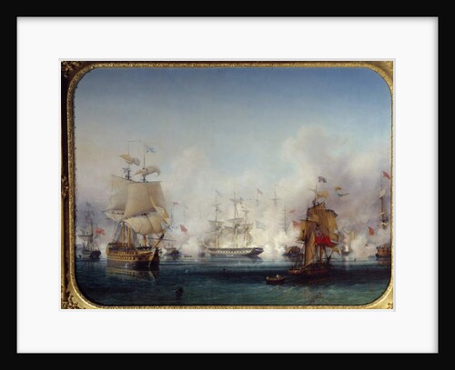 War of Independence of Greece: View of the Naval Battle of Navarin on 20/10/1827, 1827 by Ambroise-Louis Garneray