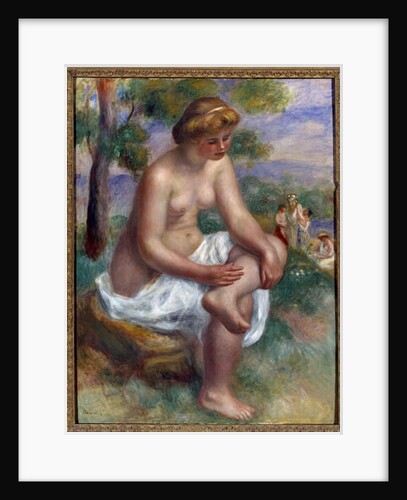 Bather Sitting In A Landscape Called Eurydice, 1895-1900 by Pierre Auguste Renoir