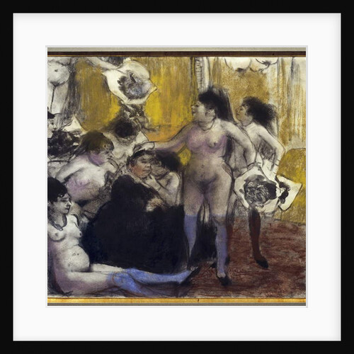 The Party Of The Patron Maison Close During A Party In Honor Of A Proxenete, 1879 by Edgar Degas