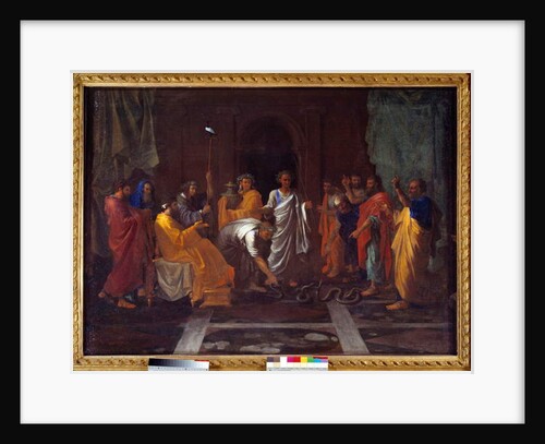 Moses Changing Aaron's Rod Into A Snake, 17th century by Nicolas Poussin