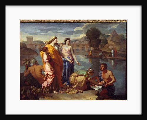 Moses Saves Waters, 1638 by Nicolas Poussin