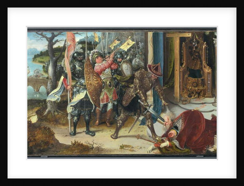 The Emperor Heraclius decapitating the king of Persians Chosroes by Jan de Beer