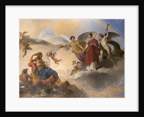 The Study and Genia Devote Ancient Egypt to Greece by Francois Edouard Picot