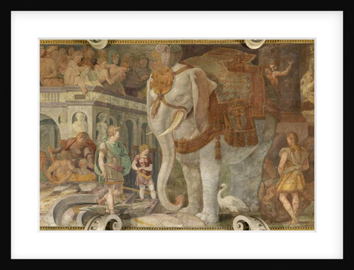 The royal elephant, 16th century by Giovanni Battista Rosso Fiorentino