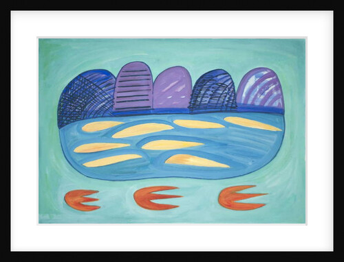 Mountains and Loch, 2015 by Janet McKenzie