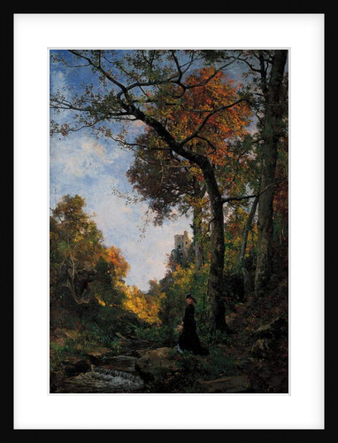 Cernay. Autumn walk, 1869 by Emmanuel Lansyer