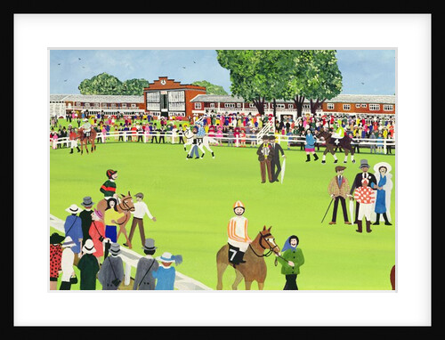 Ascot - the Paddock by Judy Joel