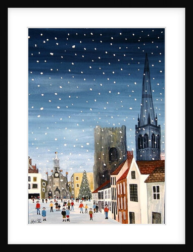 Chichester Cathedral, A Snow Scene by Judy Joel
