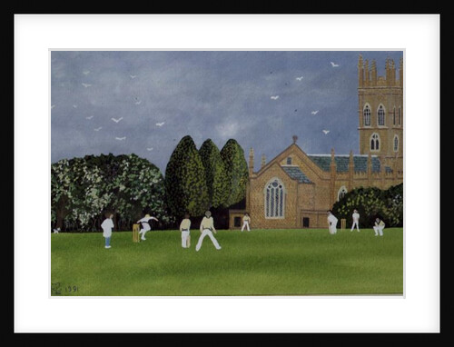 Cricket on Churchill Green by Judy Joel