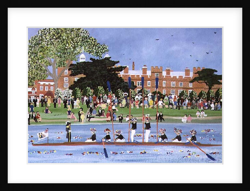The Procession of Boats at Eton College by Judy Joel
