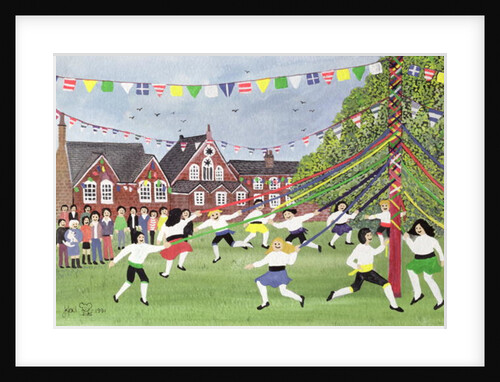 Maypole Dancing, 1991 by Judy Joel